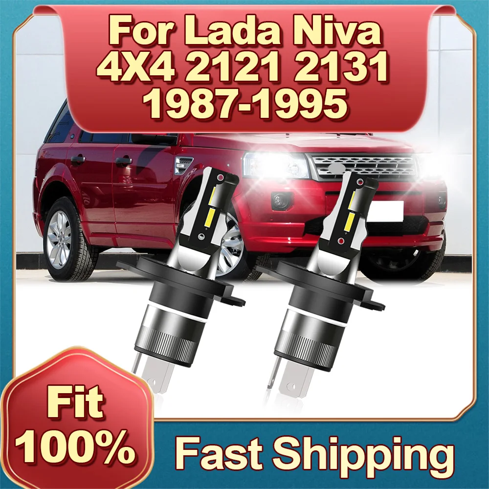 

30000LM LED Car Headlight Bulbs H4 Auto Lamp For LADA NIVA 4x4 2121 2131 1987 1988 1989 1990 1991 1992 1993 1994 1995