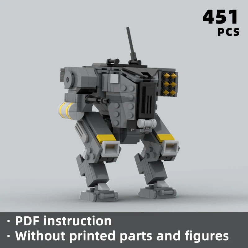 for democracy sci-fi game exosuit armor mecha bricks game fans weapon prop blocks robot gadget moc toy action figure