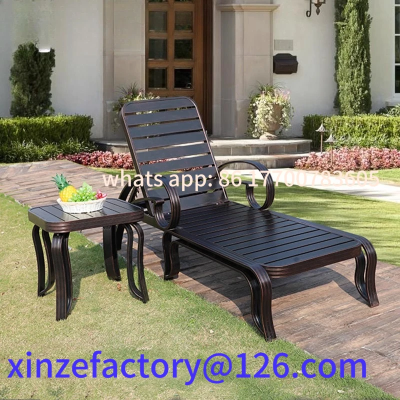 

Customizable outdoor bed swimming pool aluminum deck chair
