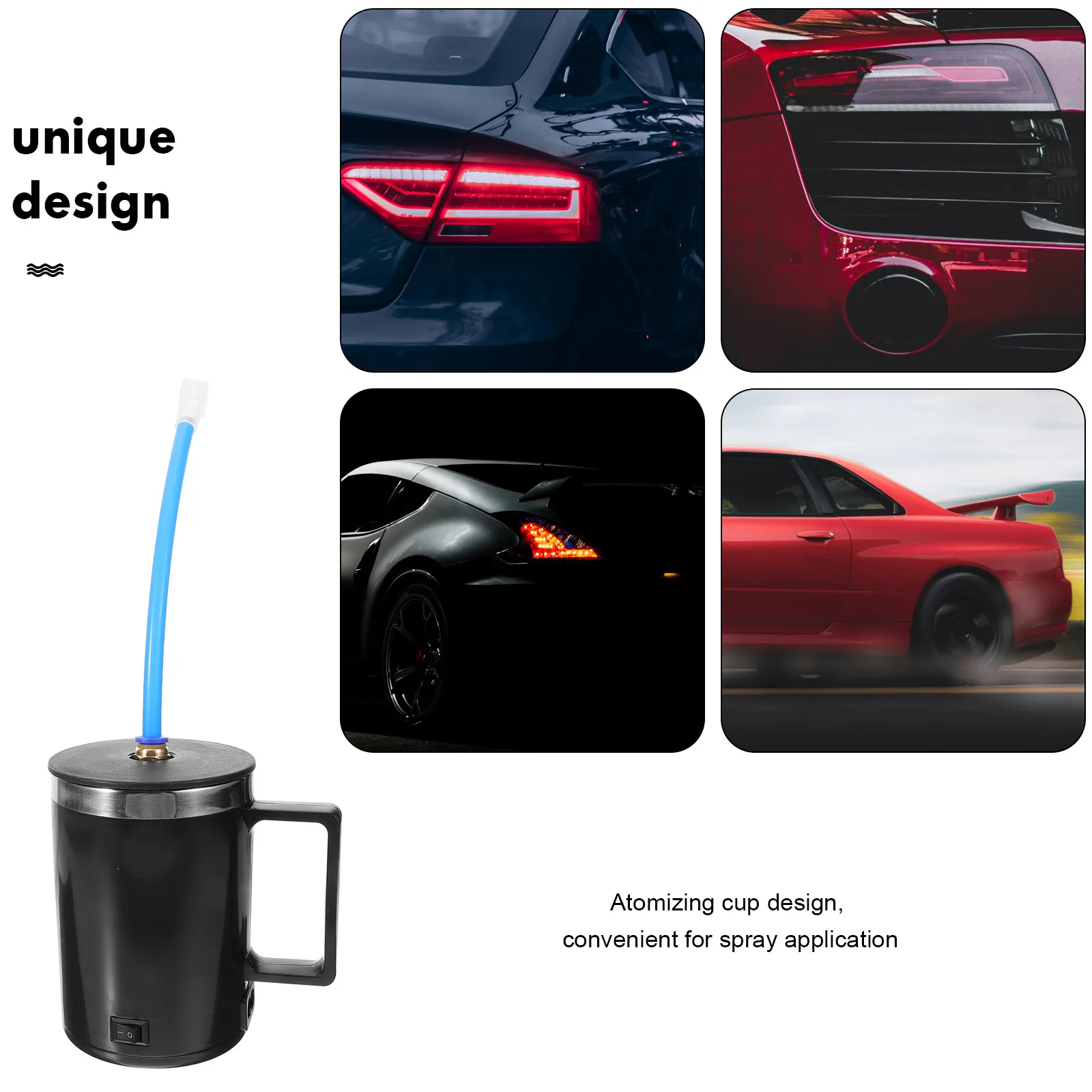 

1 Set Restoration Kit Atomizing Car Headlight Fogging Spray Cup Leakproof Nozzle Us Design Evaporating Cup Headlight Lens Repair