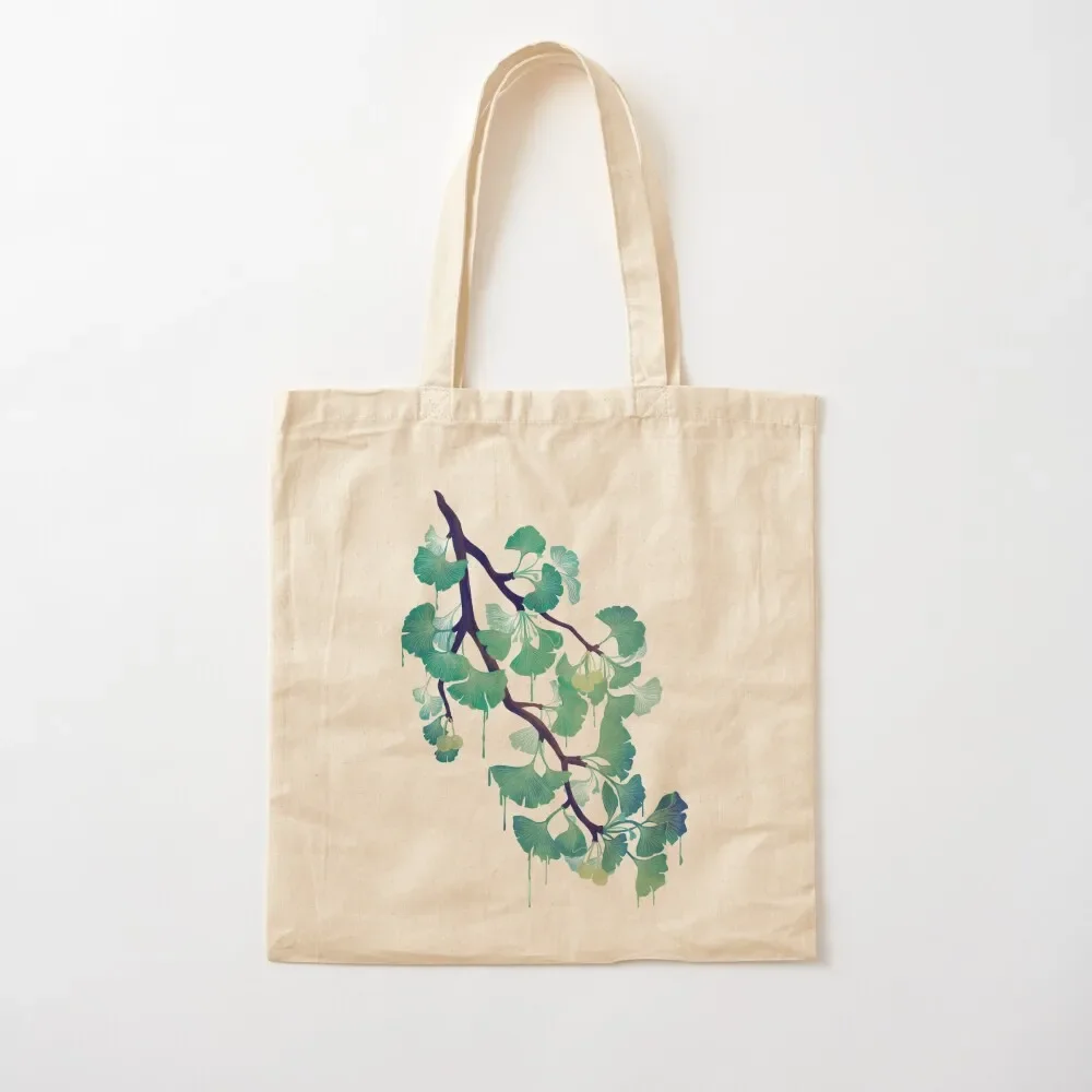 

O Ginkgo (in Green) Tote Bag eco bag folding Women bags shopping trolley bag