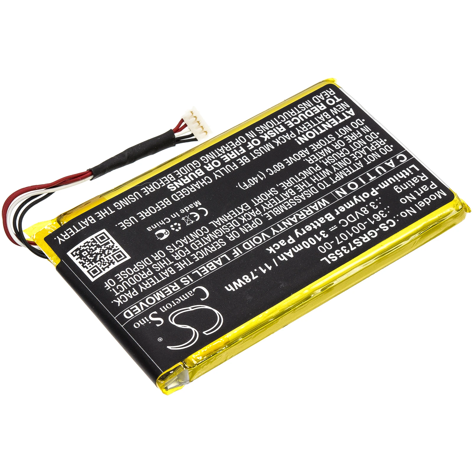Cameron Sino 3100mAh Battery 361-00107-00 for Garmin inReach SE, Explorer+, 010-01735-10, inReach SE+, GPSMAP 66i