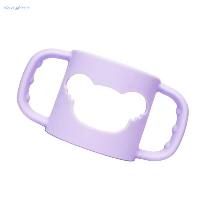 Infant Bottle Accessory Secure Nonslip Handle Sleeve Case for Self Feeding