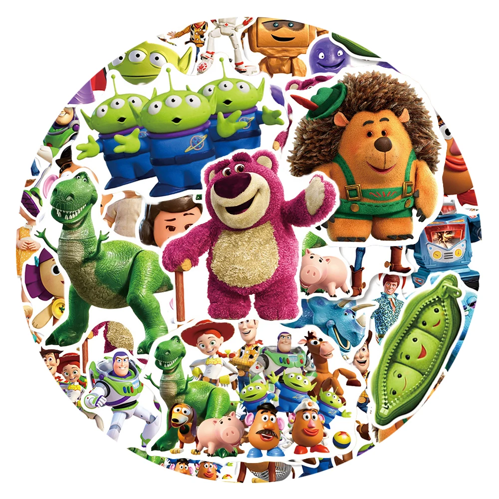 

10/30/50pcs Funny Disney Movie Toy Story Stickers Buzz Lightyear Woody Cartoon Sticker Laptop Phone Luggage Cute Decals Packing