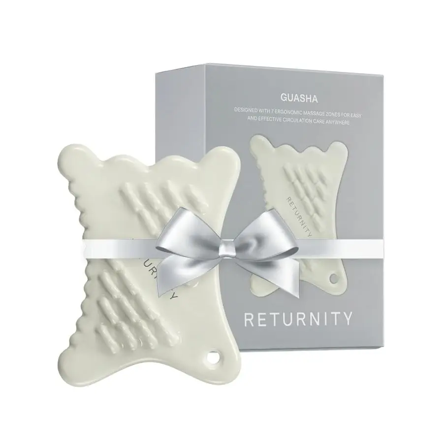 

3D-керамический инструмент для скульптурирования лица Гуа Ша, 3-минутный массаж для сияющей кожи