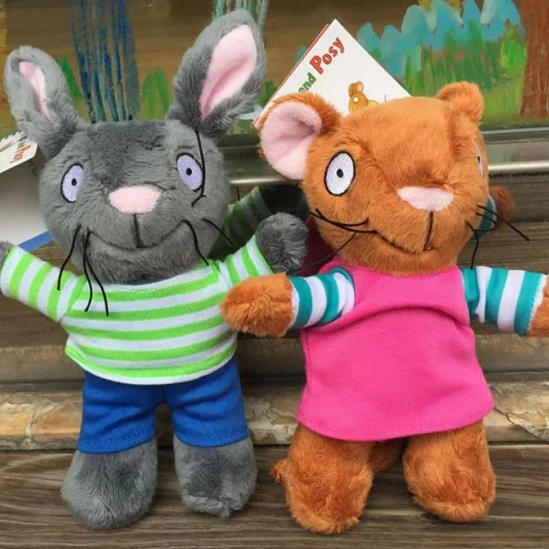 Pip e Posy Plush Toys para Crianças, Coelho, Rato, Porco, Sapo, Peluches Educativos, Figura dos Desenhos Animados, Travesseiro, Presentes de Natal