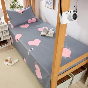 Modern sheet cotton polyester, flat sheets, bedding, single quilt, queen and King size, home textile, 120x210cm 10 Main Sales King Bed Bed - №1