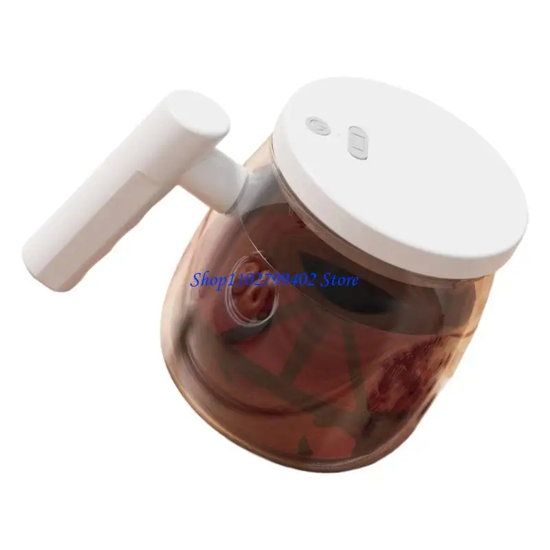 547F Rechargeable Stirring Glass Coffee Cup Auto Mixing Technology Portable For Work Commutes