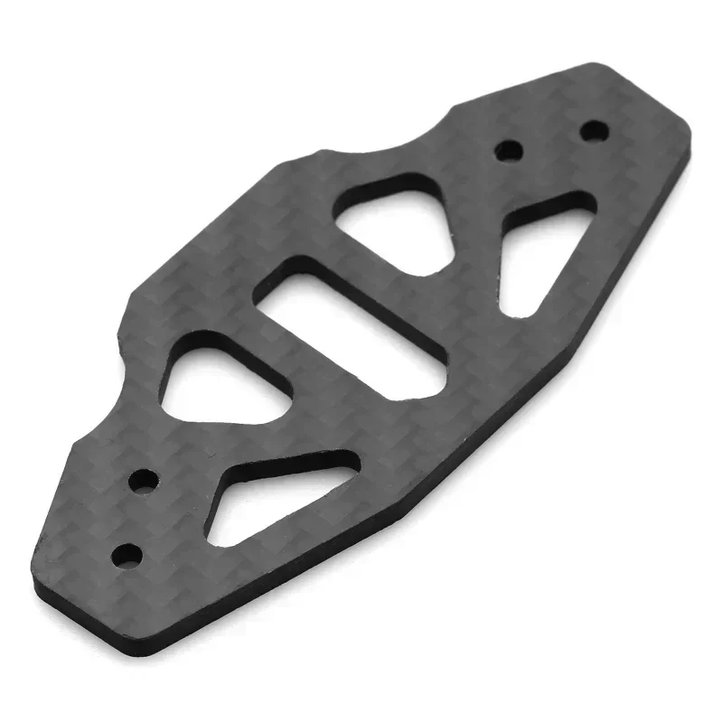 Carbon Fiber Front Bumper Support Plate for Tamiya TT02 TT-02 1/10 RC Car Upgrade Parts Accessories