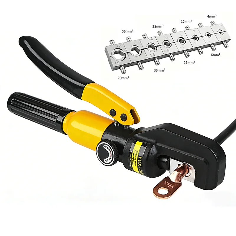 

4-70mm² Hydraulic Crimping Pliers YQK-70 Pressure 8T Home Hydraulic Tools Hydraulic Pliers DIY Cable Terminal Crimping Pliers