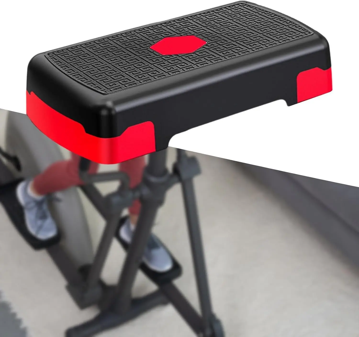 Exercise Step Platform Aerobic Fitness Stepper Adjustable Bench Workout Training Yoga Core Cardio Strength Stability Stable