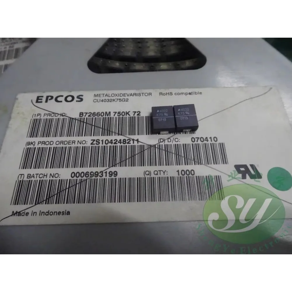 5PCS EPCOS varistors B72660M750K CU4032K75G brand new varistors