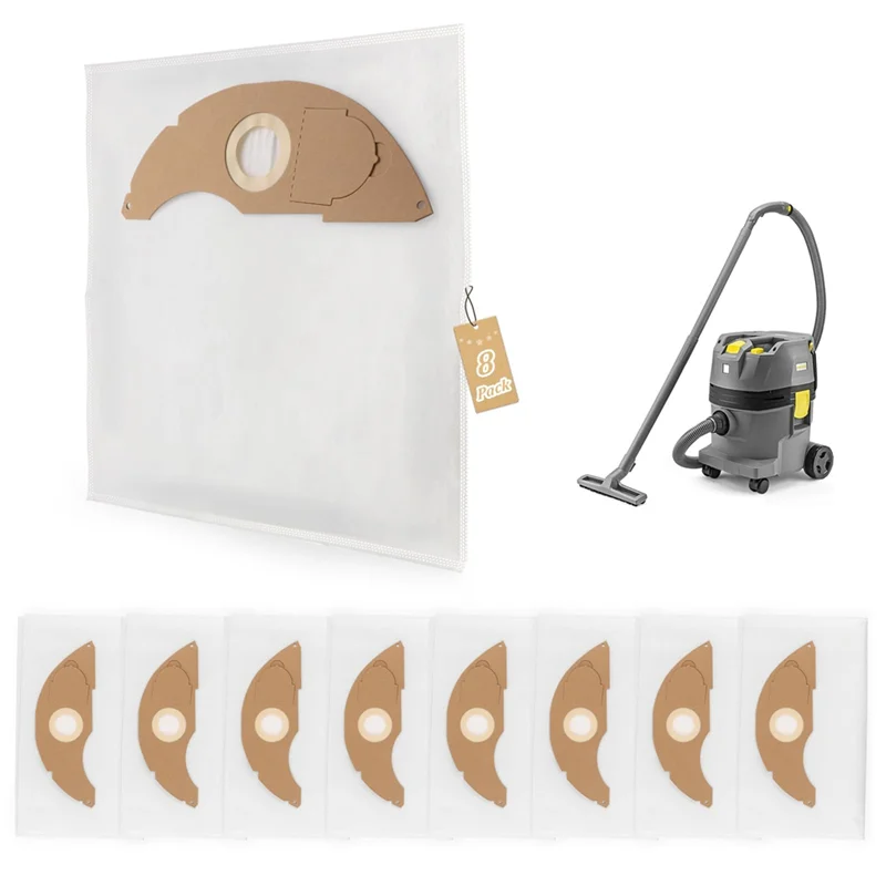 مجموعة ABLD مكونة من 8 أكياس مكنسة كهربائية بديلة لـ Karcher NT 22/1- ملحقات أكياس المكنسة الكهربائية #3