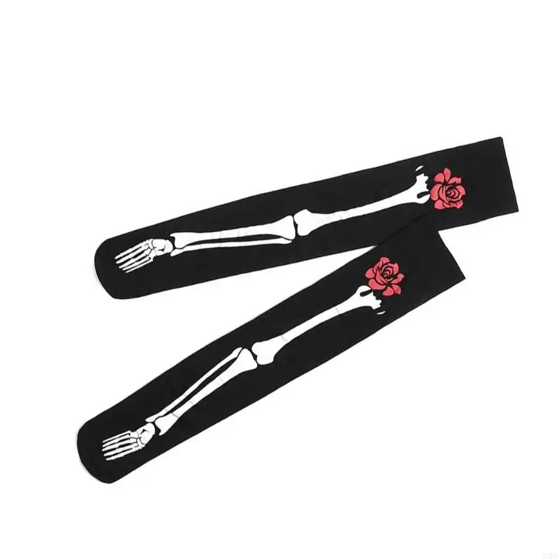 77He Women Halloween Kousen Rettery Nylon Legwear voor cosplaydans en feestelijk evenement