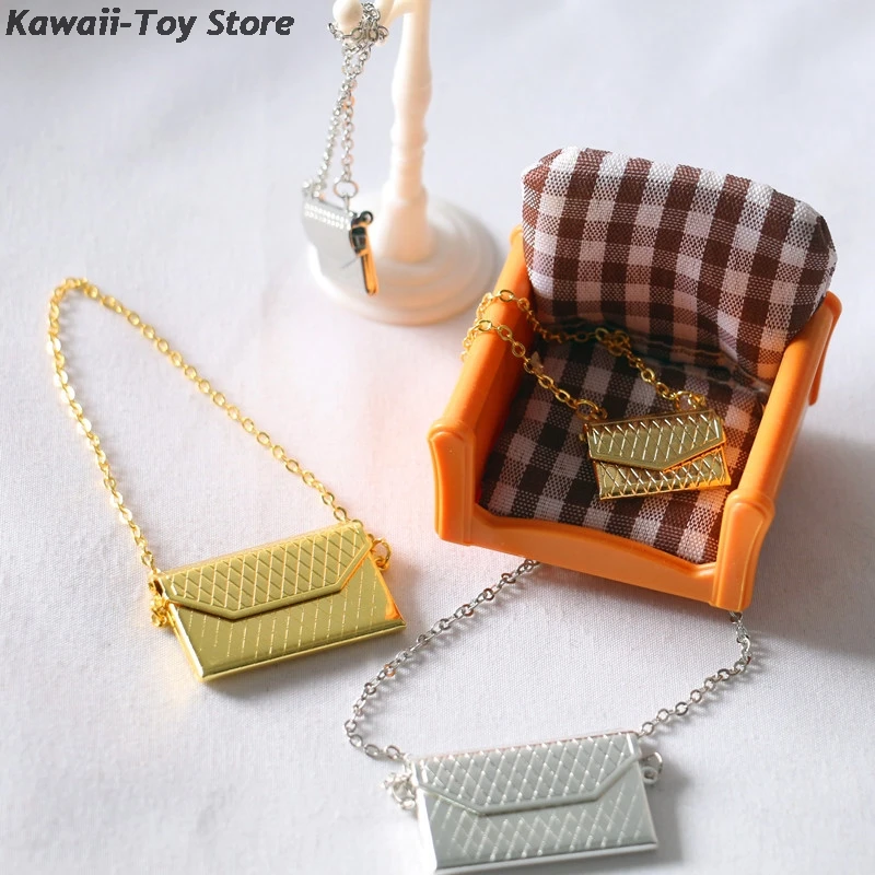 Doll House 1:12 Mini Metal Bag Accessories Fashion Decoration Miniature Model