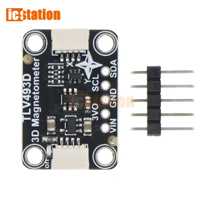 TLV493D I2C Interface Triaxial Magnetometer Module Compatible with STEMMA QT Qwiic