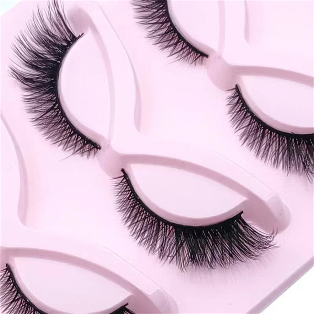 5 pairs Fluffy Fox Eye False Eyelashes - Natural Look Extensions for a Dramatic Look