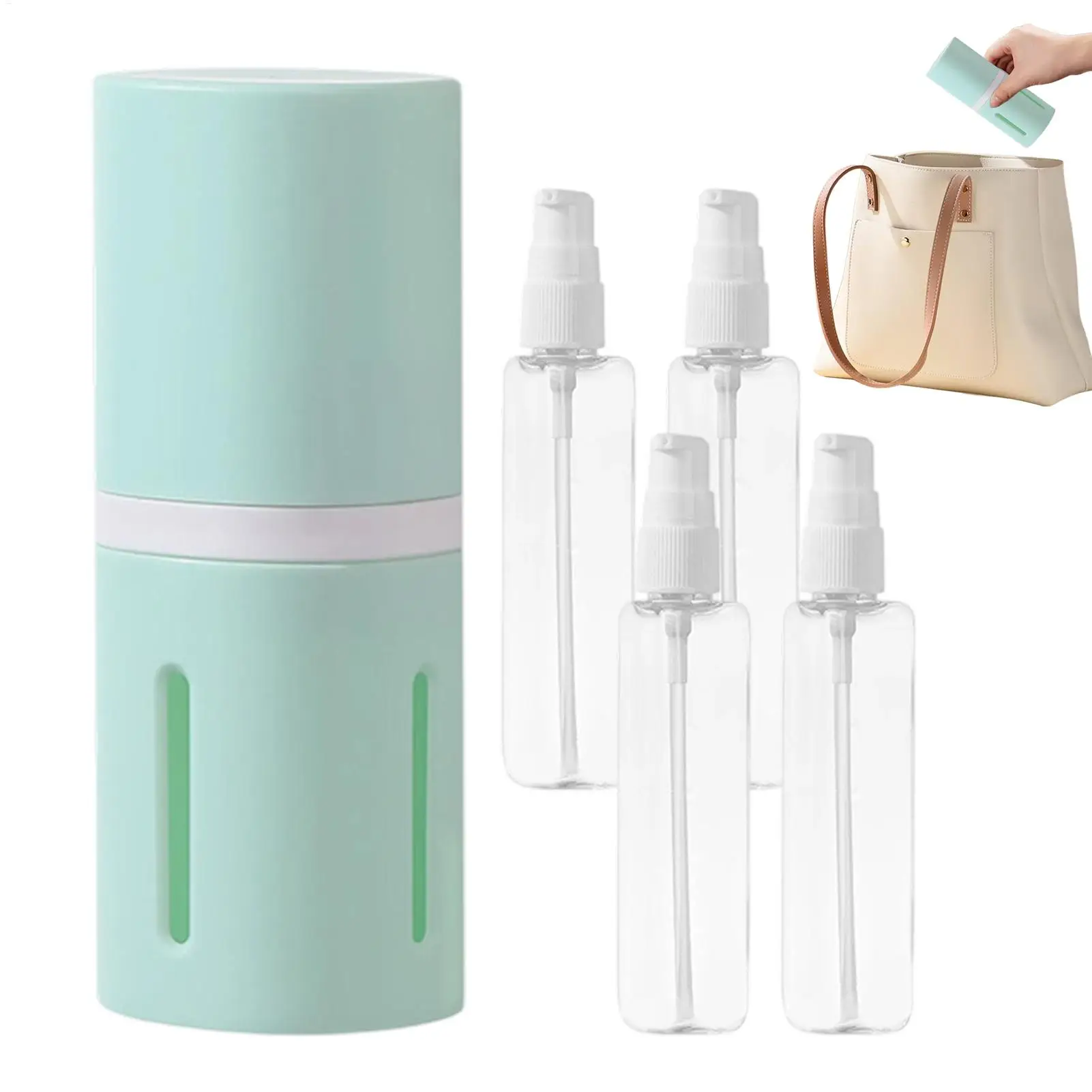 4 In 1 Travel Bottles For Toiletries Leak Proof Conditioner Lotion Storage Conditioner 4 In 1 Travel Pump Bottle For Airplane