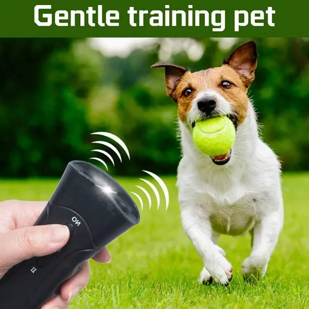 Pet Dog Repeller Anti Barking Stop Bark Training Device Trainer LED Ultrasonic Anti Barking Ultrasonic Without Battery dog