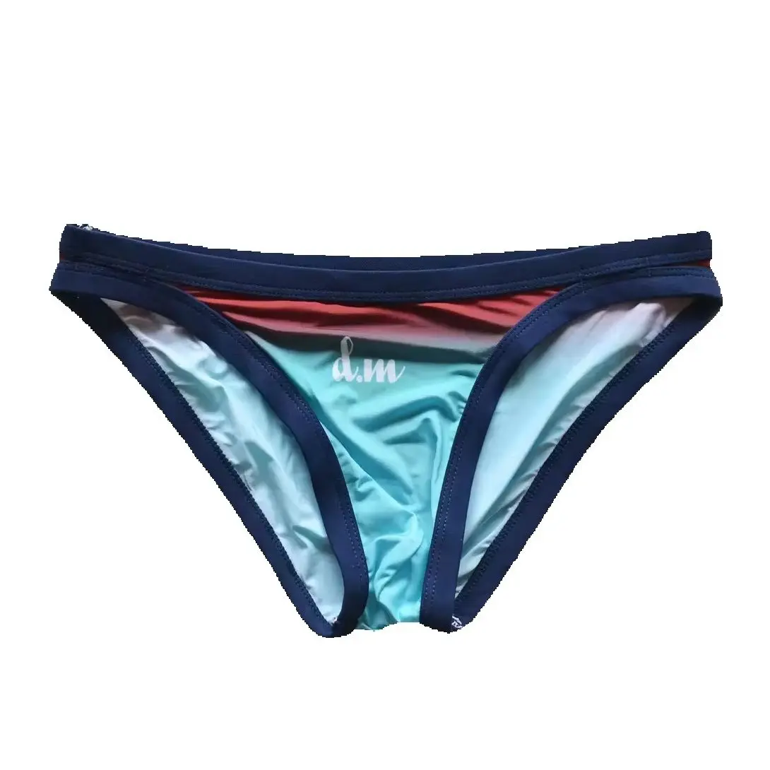 Hot Male men's Letter island Colorful pattern Smooth Brief comfortable low waist Underwear
