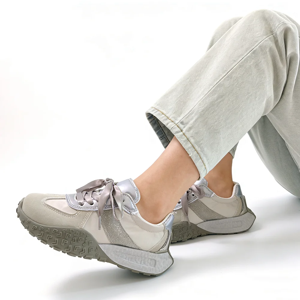 Women White Leather Casual Sneakers Slip-On Comfort Walking Shoes Fashion Loafers Flat Cowhide Lightweight Daily Wear DX924