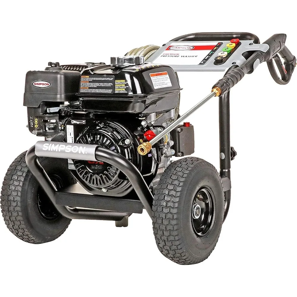 

SIMPSON Cleaning PS3228 PowerShot 3300 PSI Gas Pressure Washer, 2.5 GPM, GX200 Engine, Includes Spray Gun