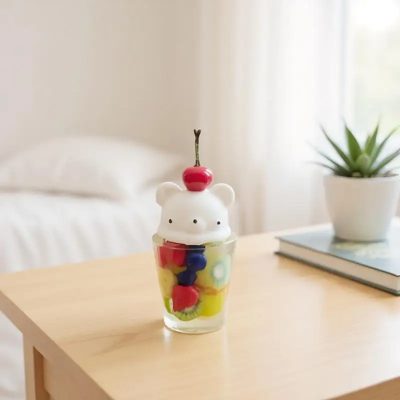 ของเล่นเด็ก 1 ชิ้น 1:12 1:6 บ้านตุ๊กตาจิ๋ว ช็อกโกแลตหวาน หมี ผลไม้ โซดา แก้ว ชุดครัวของเล่น