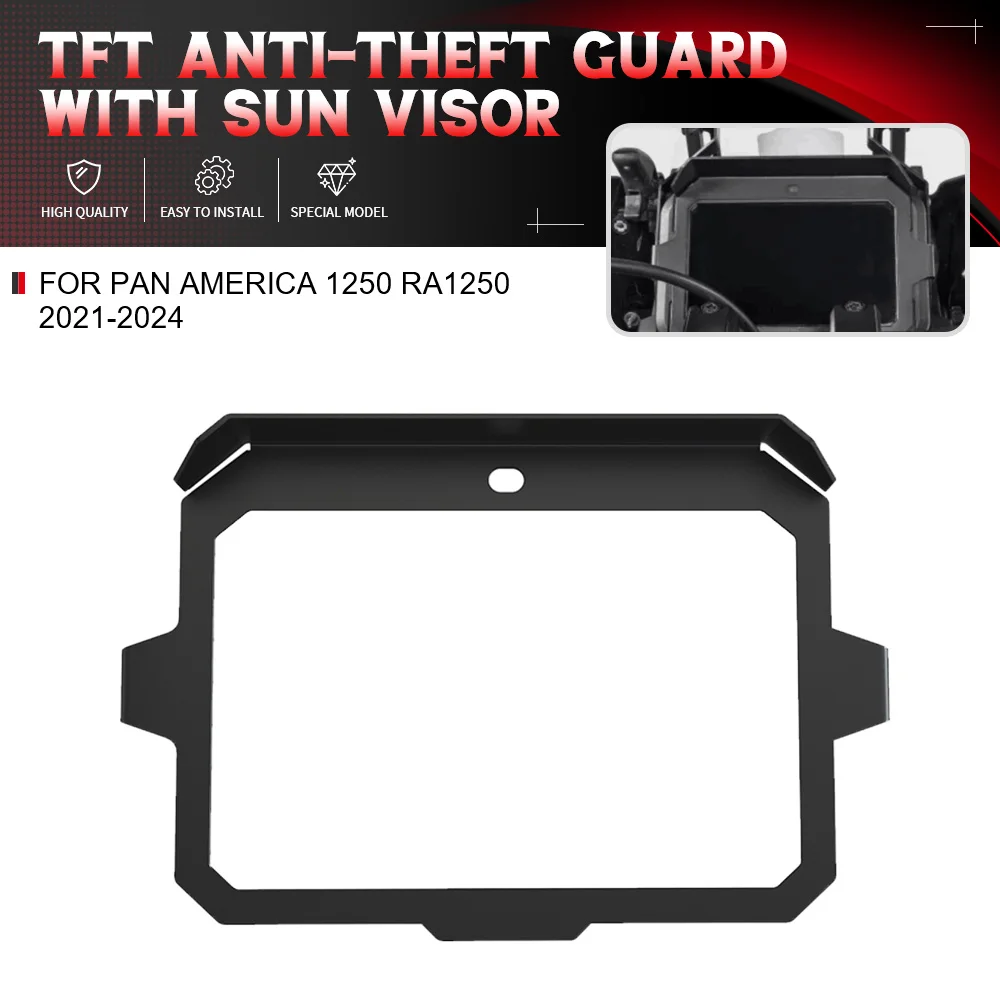 

For Pan America 1250 RA1250 2021-2022-2023-2024 Meter Sun Visor Cover Instrument Screen Sunshade Guard TFT Anti Theft Protector