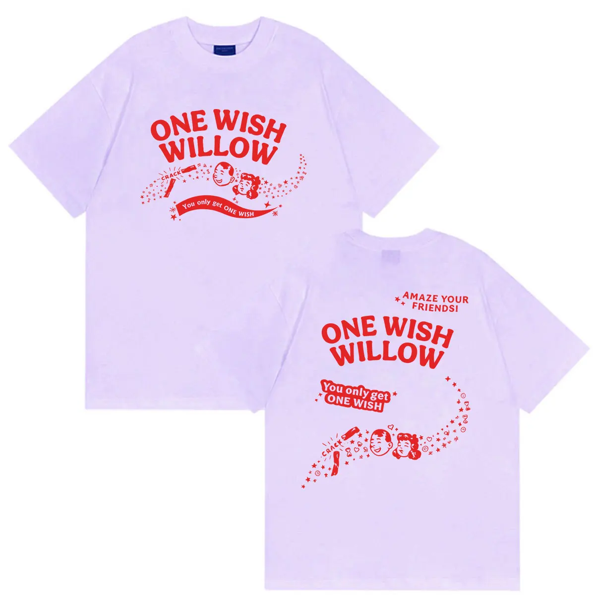 2026 Movie Obsession One Wish Willow Print T-Shirts für Herren und Damen – Modische Oversized T-Shirts aus hochwertiger Baumwolle für den Sommer – Detail 7