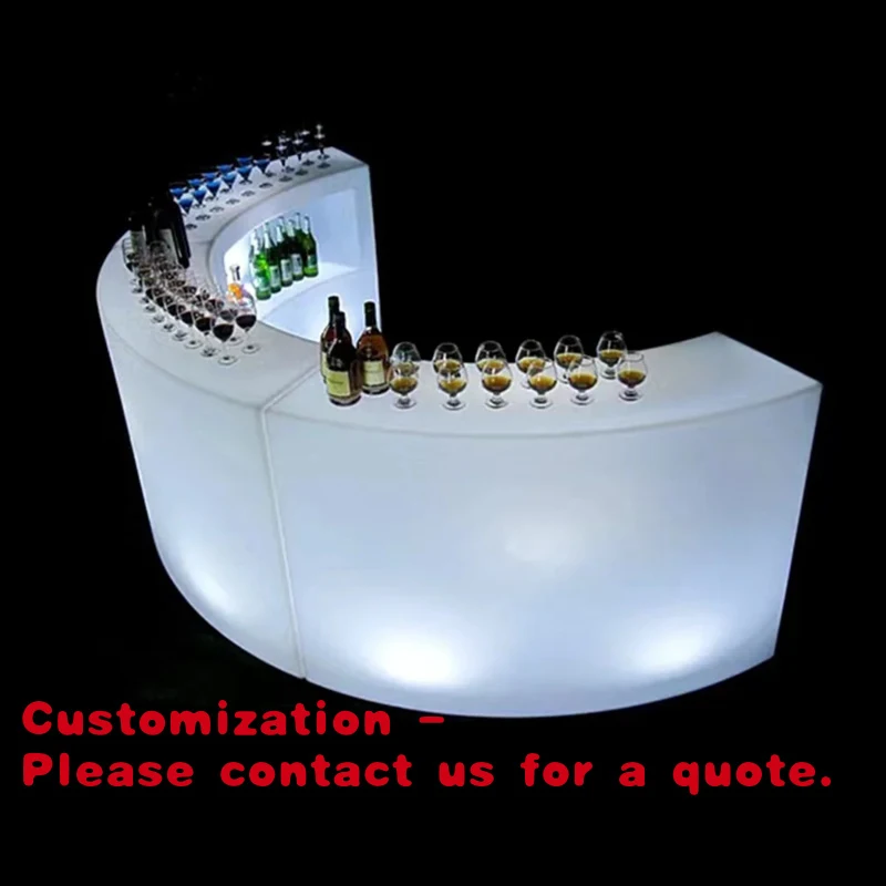 

Customize.Remote Light up Restaurant bar Counter Design Rgb Color Event Party Club Led Furniture Counter Outdoor bar Counter Nig