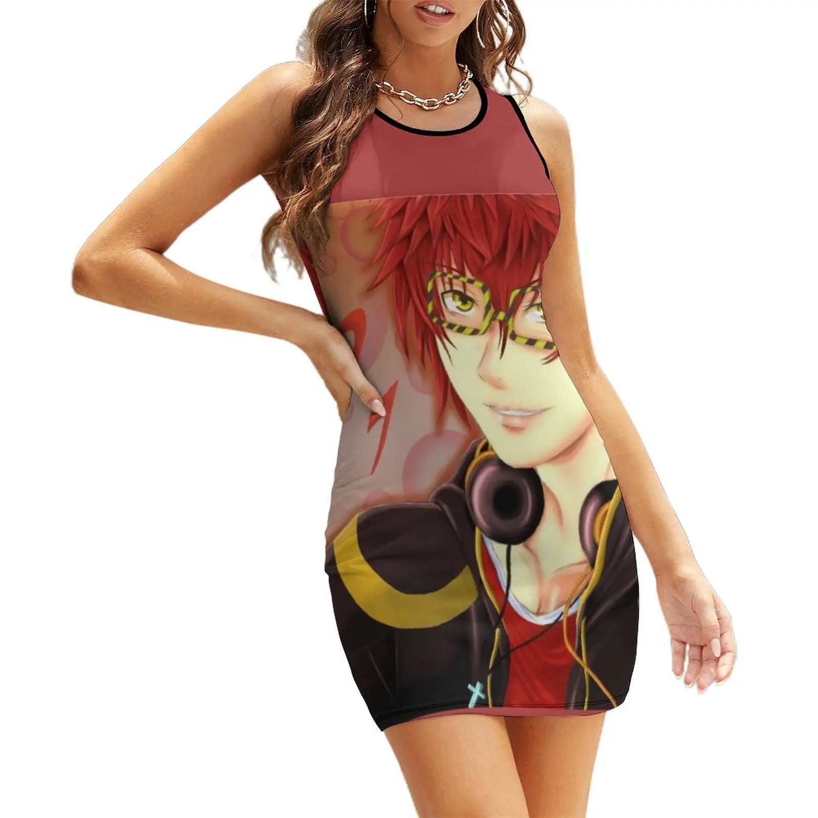 

Mystic messenger 707 Sleeveless Sundress summer dresses women 2025 Woman clothes summer clothes for women dresses summer