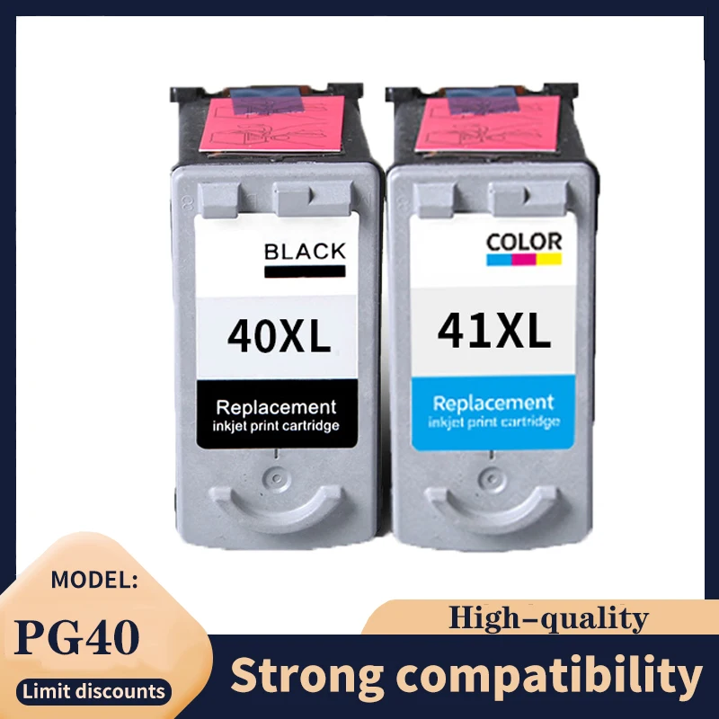 2pcs PG-40 CL-41 PG40 CL41 Ink Cartridge For Canon Pixma MP140 MP150 MP160 MP180 MP190 MP210 MP220 MP450 MP470 printer