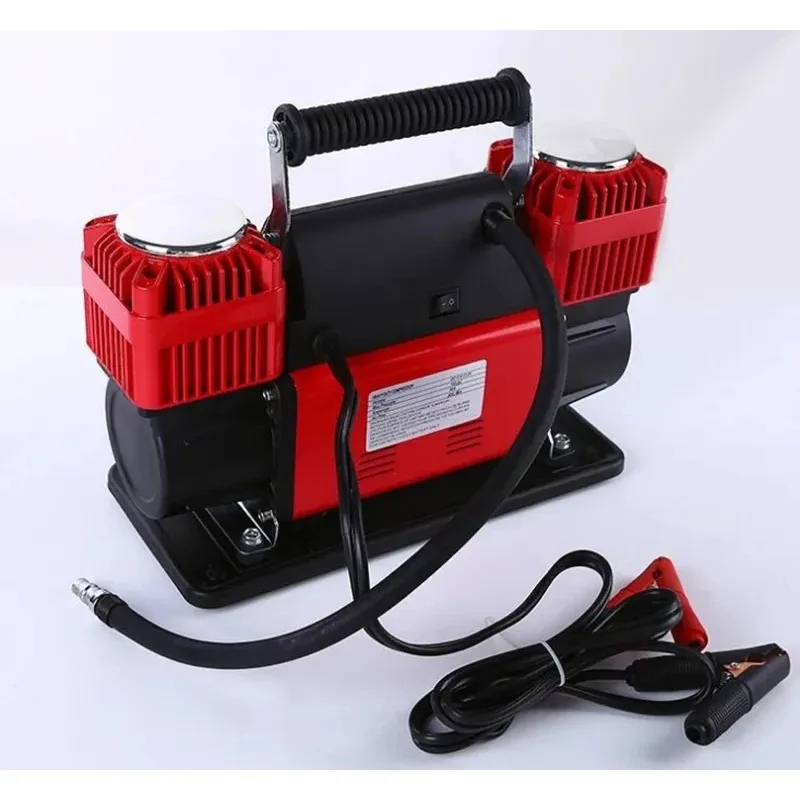 300L 12V 150 PSI Portable 2 Cylinder Car Tire Inflator Compressor Air Pump portable heavy tyre air compressor and tyre repair