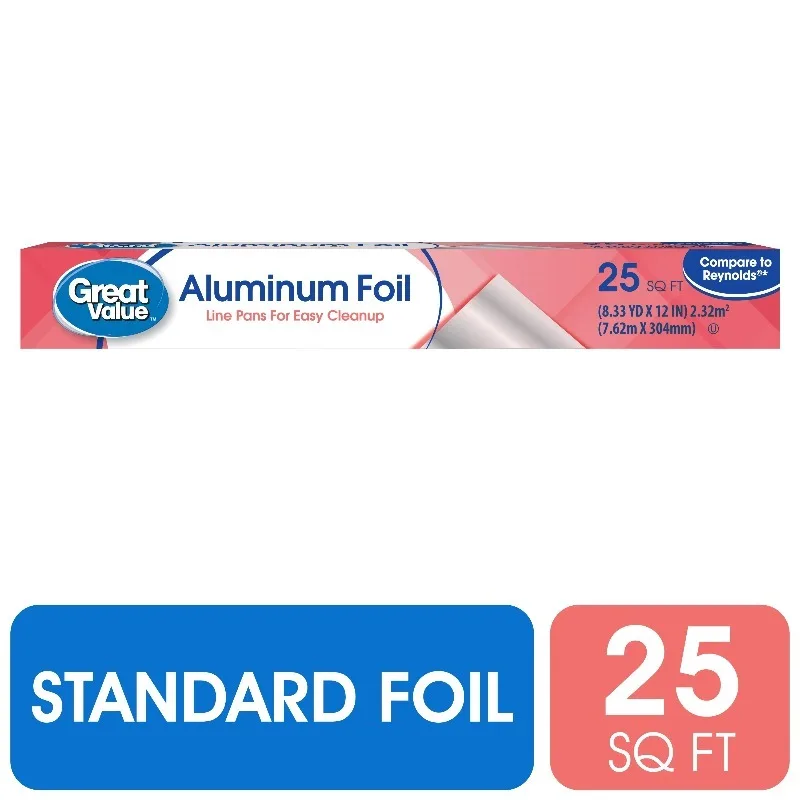 Aluminum Foil, 25 S…