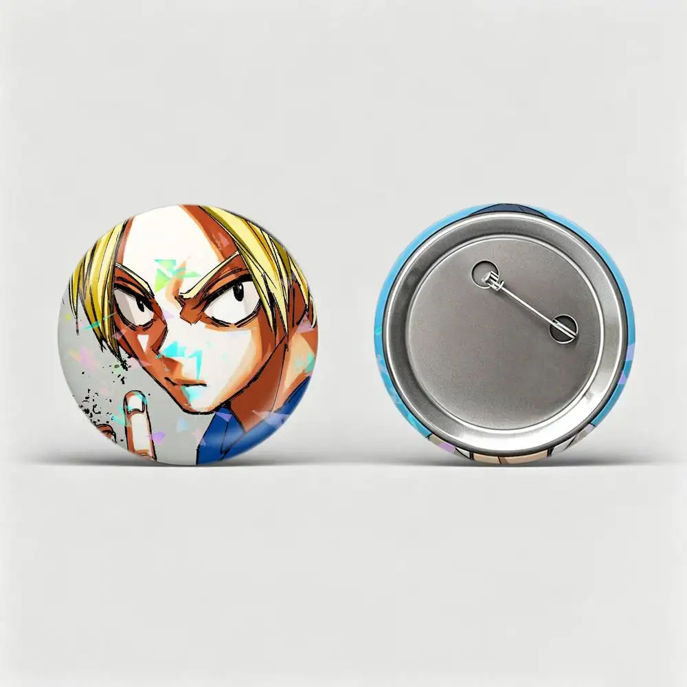 S-Shin S-Sakamoto Days  Badges Creative Tinplate Round Button PinsBrooch Badge Clothes Backpack Custom