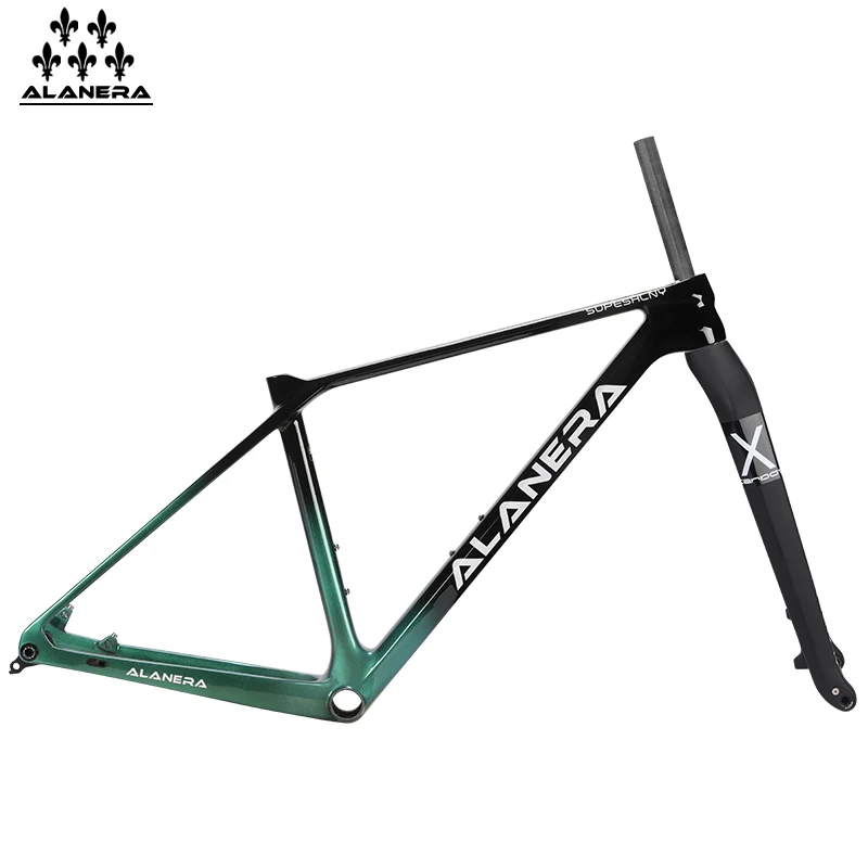 

Chameleon green ALANERA T800 carbon fiber frame 29ER mountain frame UDH tail hook 148 gear frame