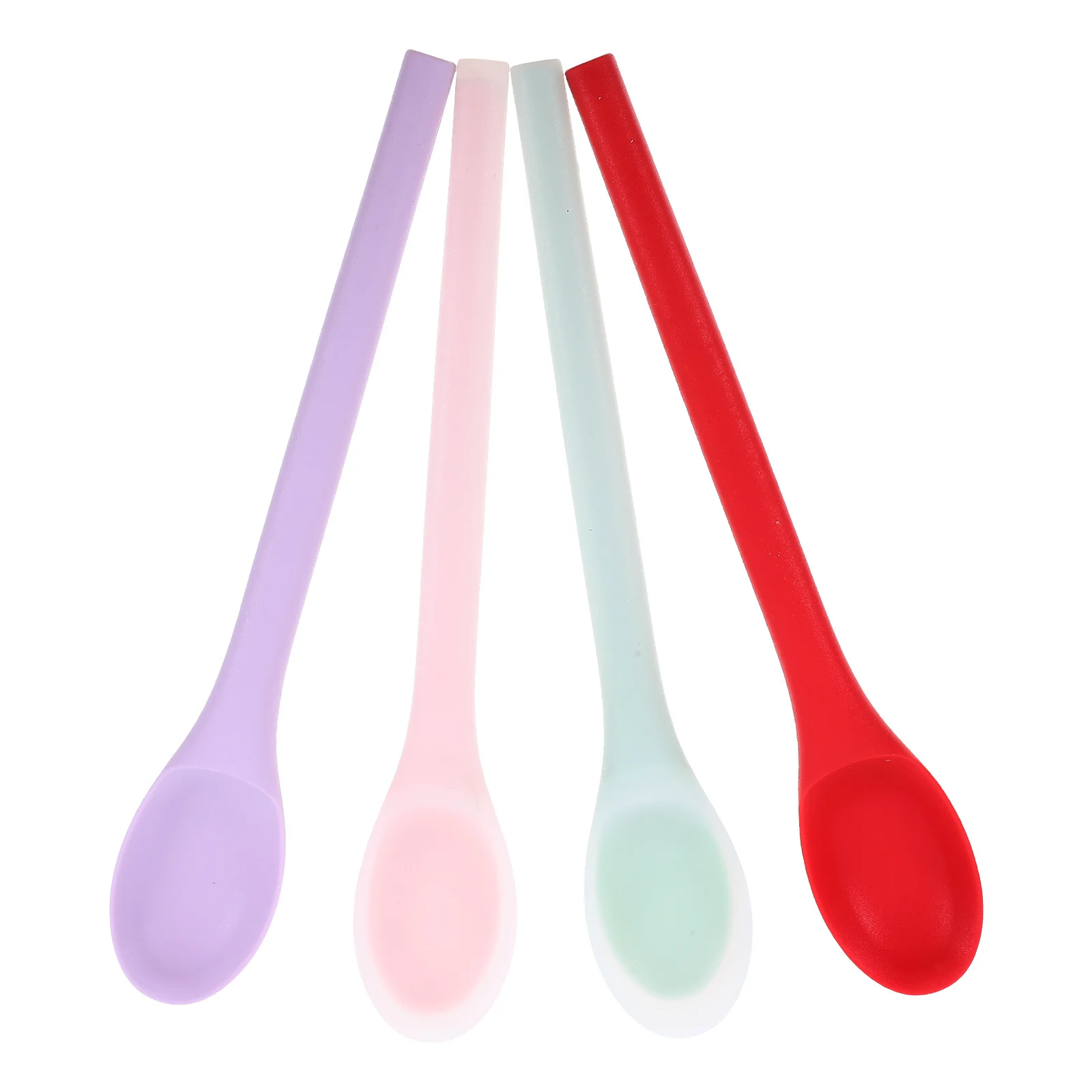 

4Pcs Silicone Spoon Multipurpose Kitchen Utensils Nonstick Mixing Soup Stirring Cooking Tools for Home and Restaurant