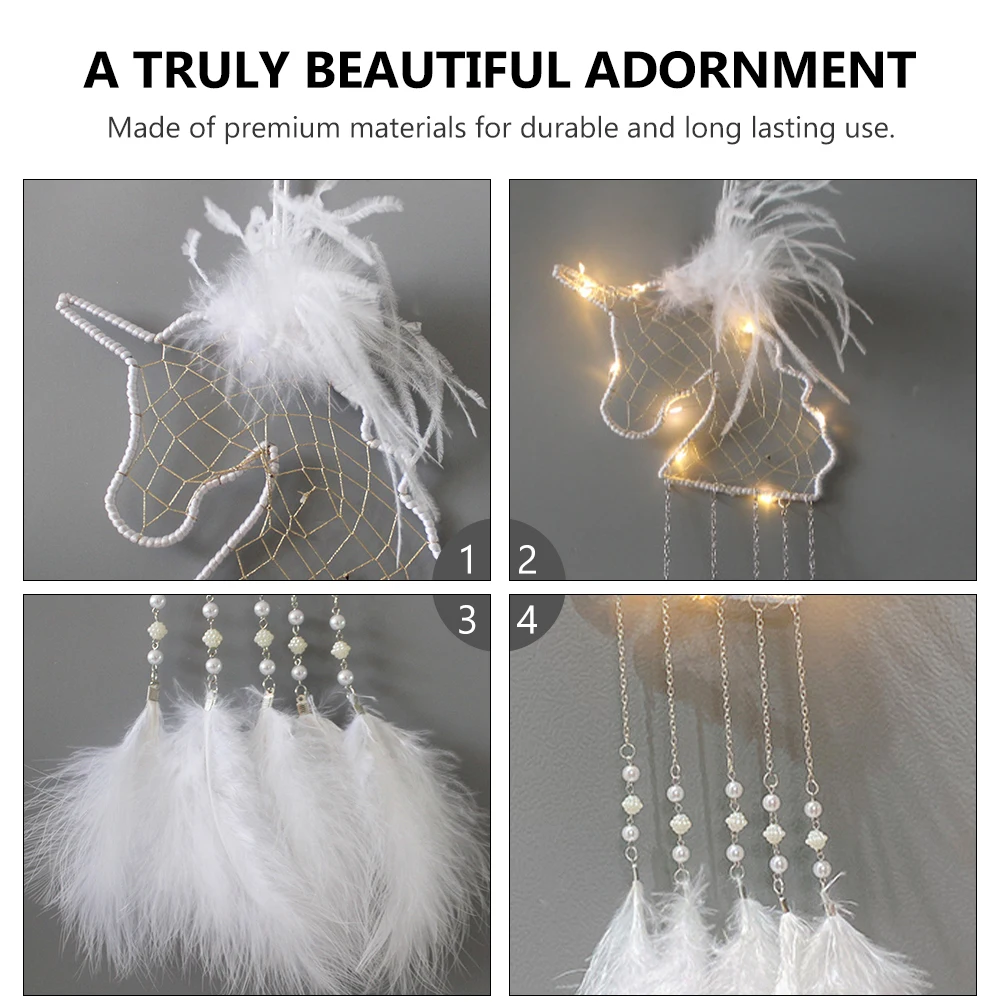 

DIY Dream Catcher Ornament Decoration Catchers for Bedroom Decorations White Iron Wedding