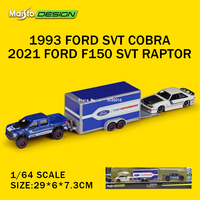 Maisto 1:64 Design Team Haulers 2021 Ford F150 SVT + 1993 Ford SVT COBRA die-cast precision model car Model collection gift