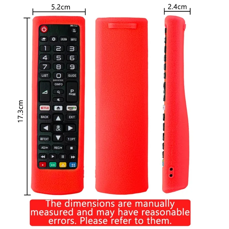 Silicone Case Protective Cover Fit for LG AKB75675311 AKB75095308 AKB73715601 AKB Series Smart TV Remote Control Dustproof Cover