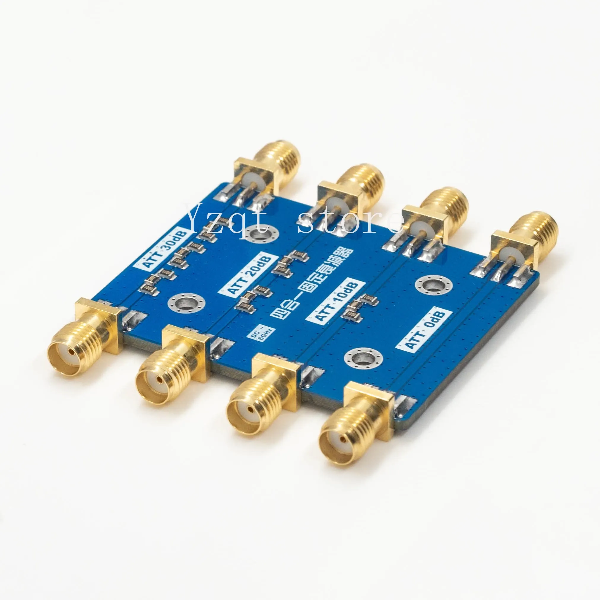 DC-6GHz Fixed Attenuator 4-in-1 10dB 20dB 30dB RF ATT High Precision Thin Film Resistor