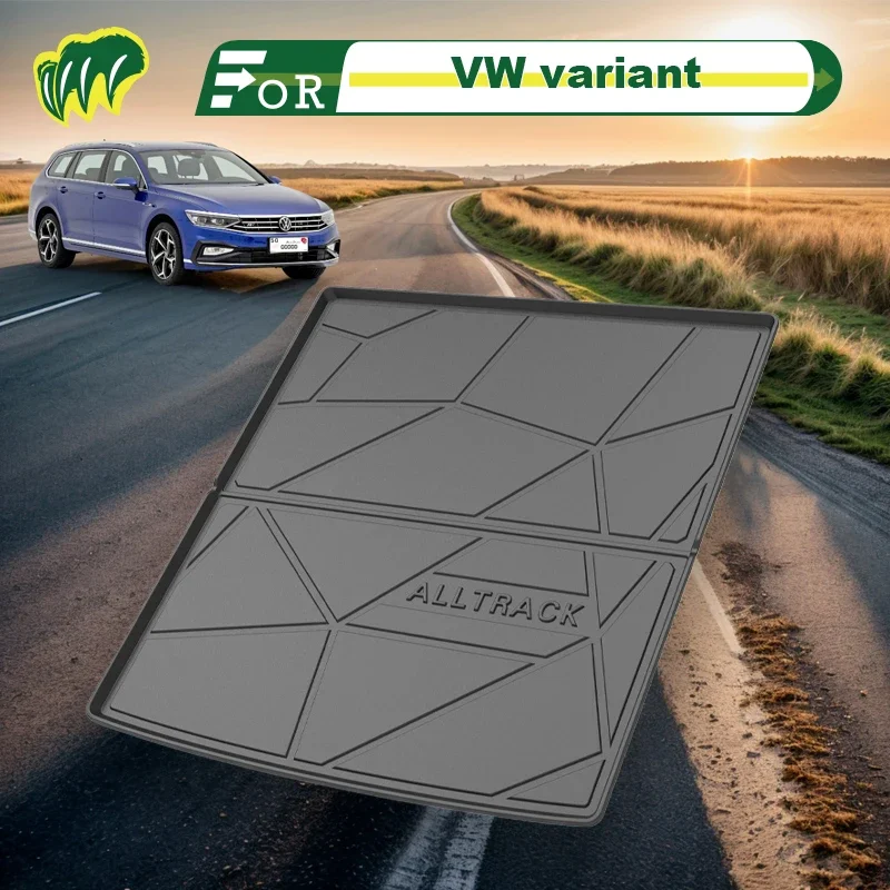 

For VW variant 17 18 2019 2020 2016-2021 Custom Fit Car Trunk Mat All Season Cargo Mat 3D Shaped Laser Measured Trunk Liners