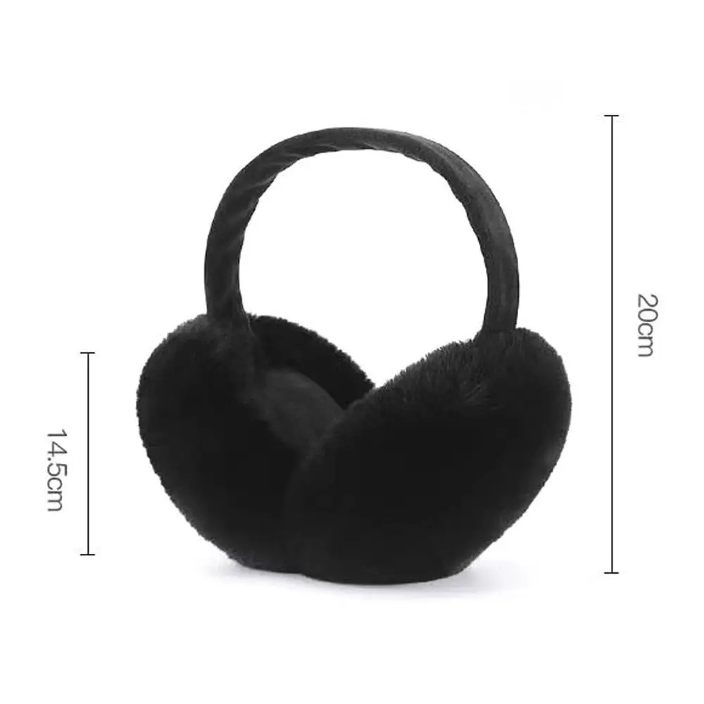 Cartoon Foldable Warmth Eartips Adjustable Rabbit Hair Warm Ear Cushions Plush Protecting Ears Students