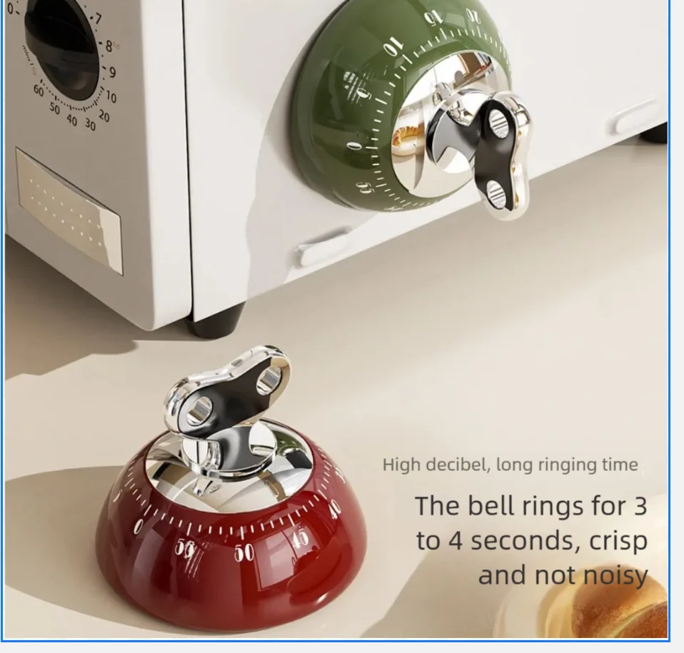 Light luxury precise flip kitchen magnetic timer