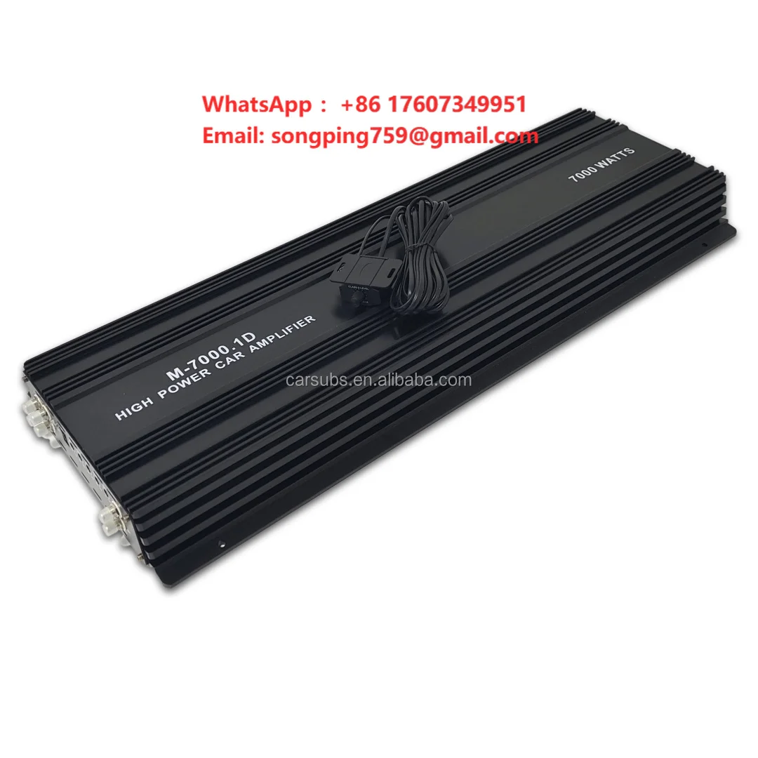 Korea Board Car Subwoofer Amplifier RMS 7000W Class D Max 1 Ohm Peak 14000W SPL Strong Bass Monoblock Car Amplifier