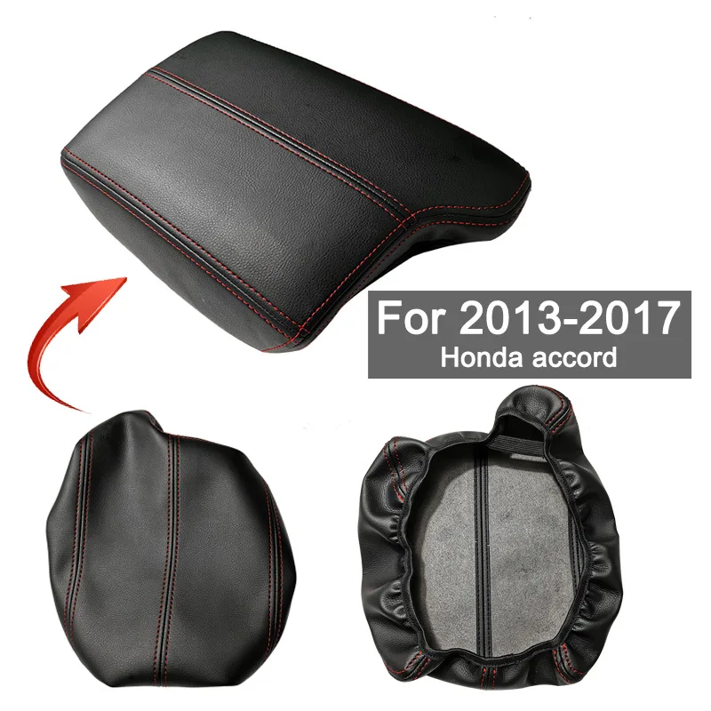 

For 13-17 Honda 9th generation Accord modified armrest box leather cover, non removable straight sleeve, easy to install