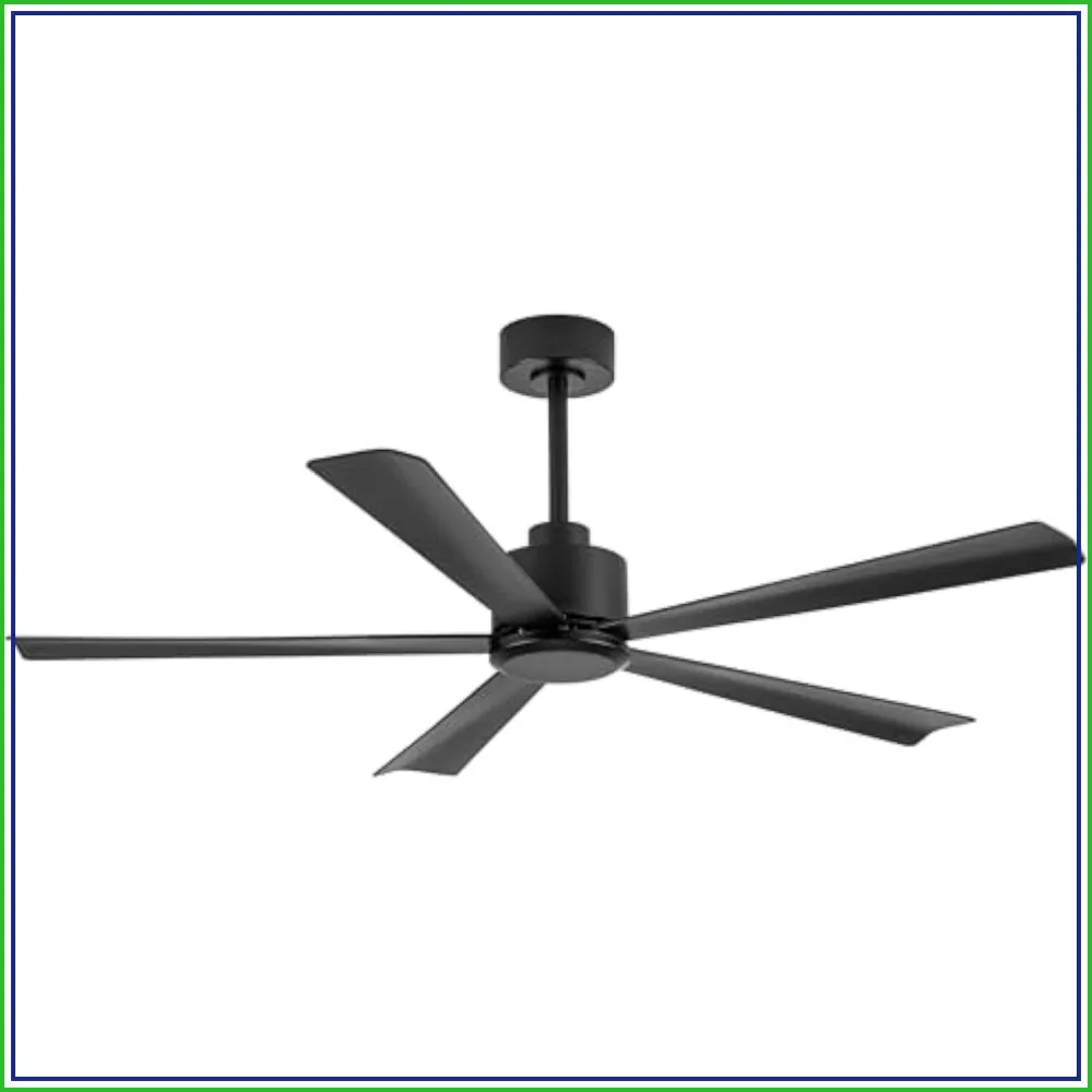 52 inch 5 Blade Ceiling Fan Remote Control, Quiet Reversible DC Motor, 6-Speed Home Kitchen