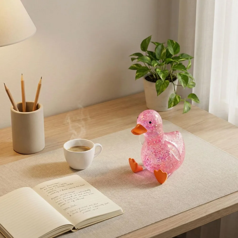 Maltose Aurora Duck Squishy: Slow Rising Stress Relief Ball, Aesthetic Colorful Animal Squeeze, Office Desk Decor, Sensory