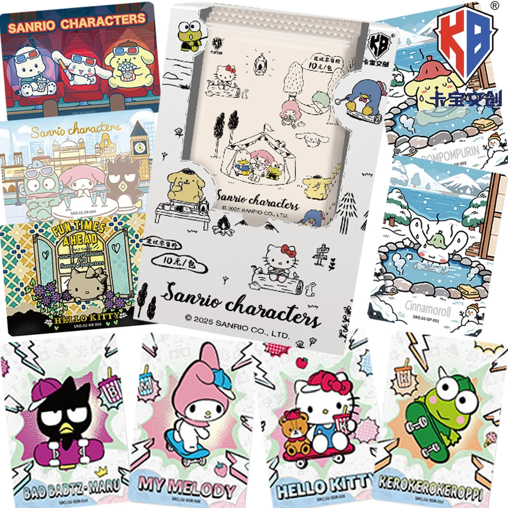 

Original KABAO Sanrio Characters Collection Cards Cute Healing Anime Cartoon Stars SSR UR SP Exquisite Theme Creative Cards Gift