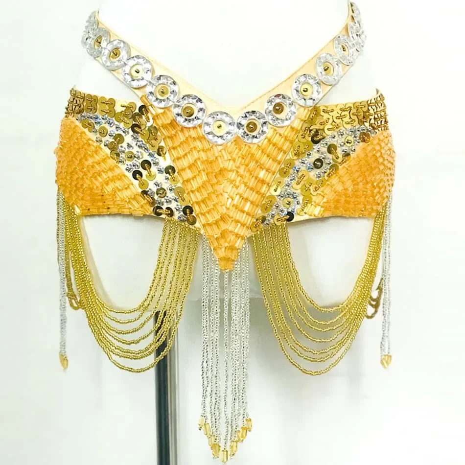 Belly Dance Accessories Waist Chain Seal Belt Exercise Costume Lengthened and Widened Hip Scarf For Stage Performance